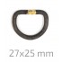 1 шт. D-кольцо для Y-портупеи наспинное и для сумок