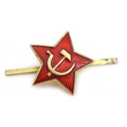 Звезда на пилотку СССР 24 мм красная