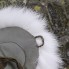 Шапка ушанка натуральный белый мех