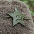Звезда на фуражку шапку зеленая 32 мм
