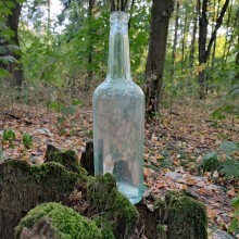 Бутылка белого стекла (водка) 0,7 л времён Второй Мировой